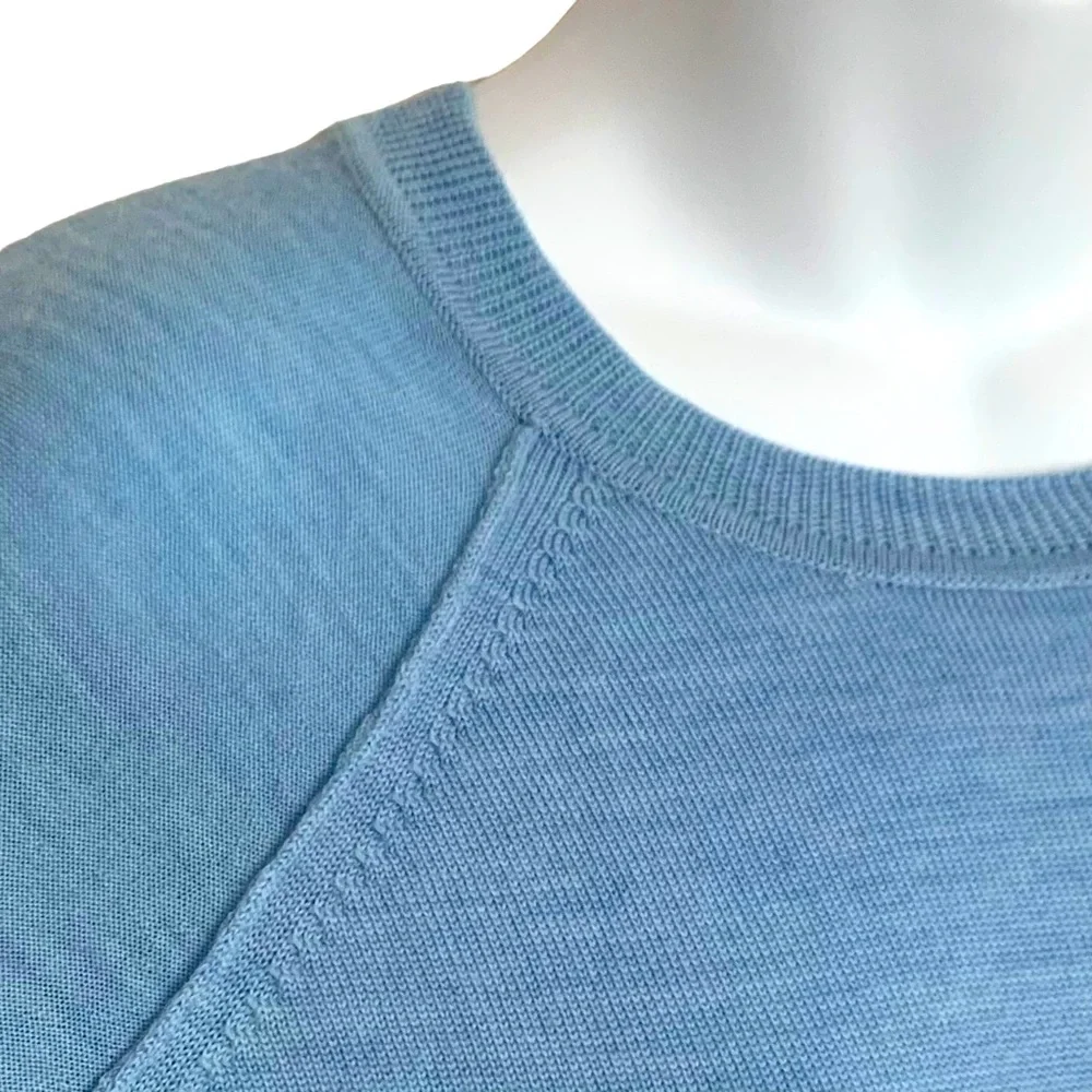 J.Crew Merino Wool Pullover Sweater Medium Light Blue